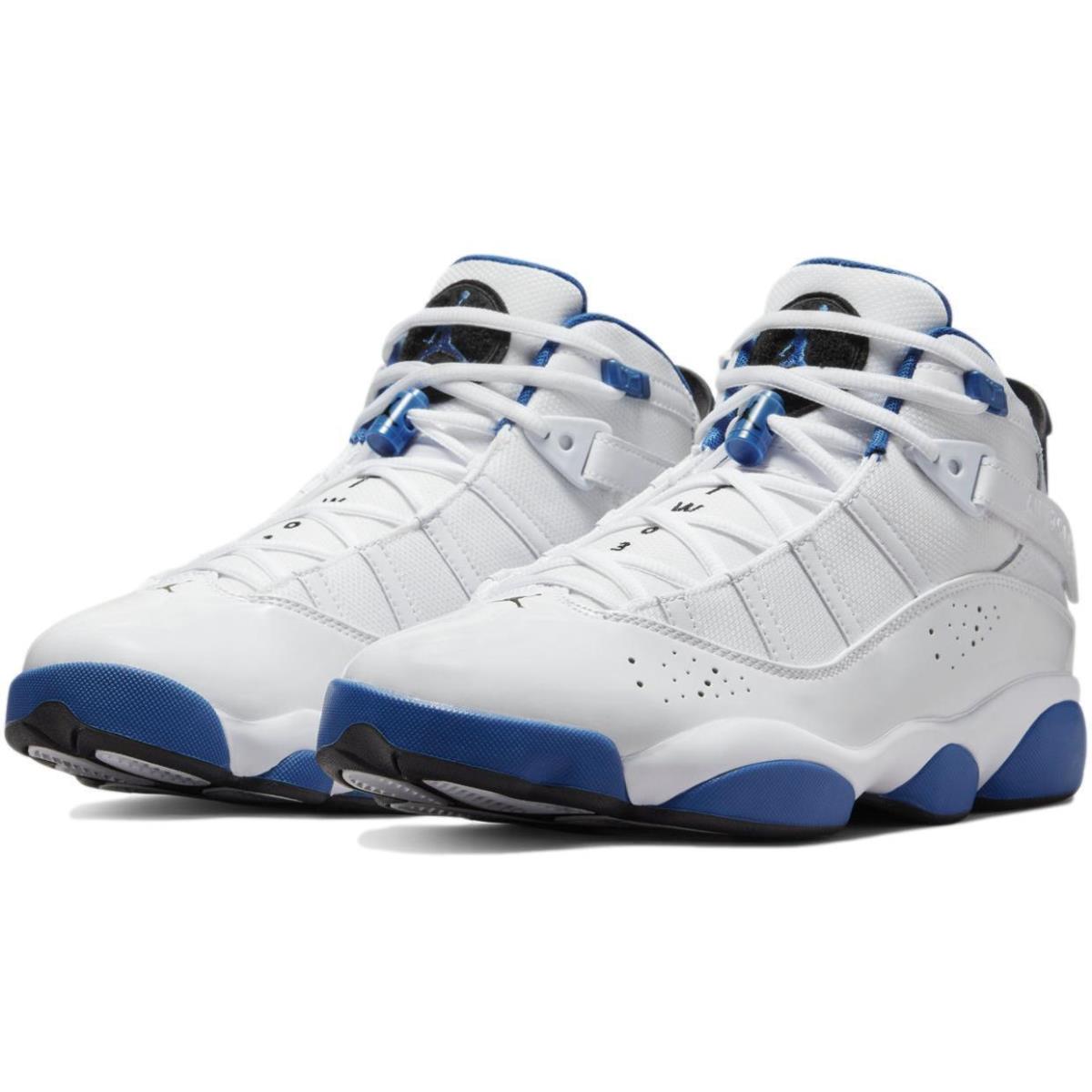 Nike Men`s Air Jordan 6 Rings `white Dark Marina Blue` Shoes 322992-114