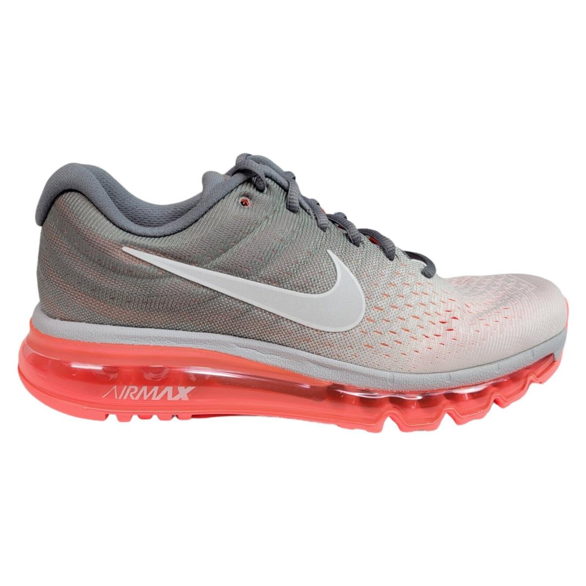 Nike Womens 6.5 7.5 Air Max 2017 Hot Lava Pink Platinum Running Shoes 849560-007
