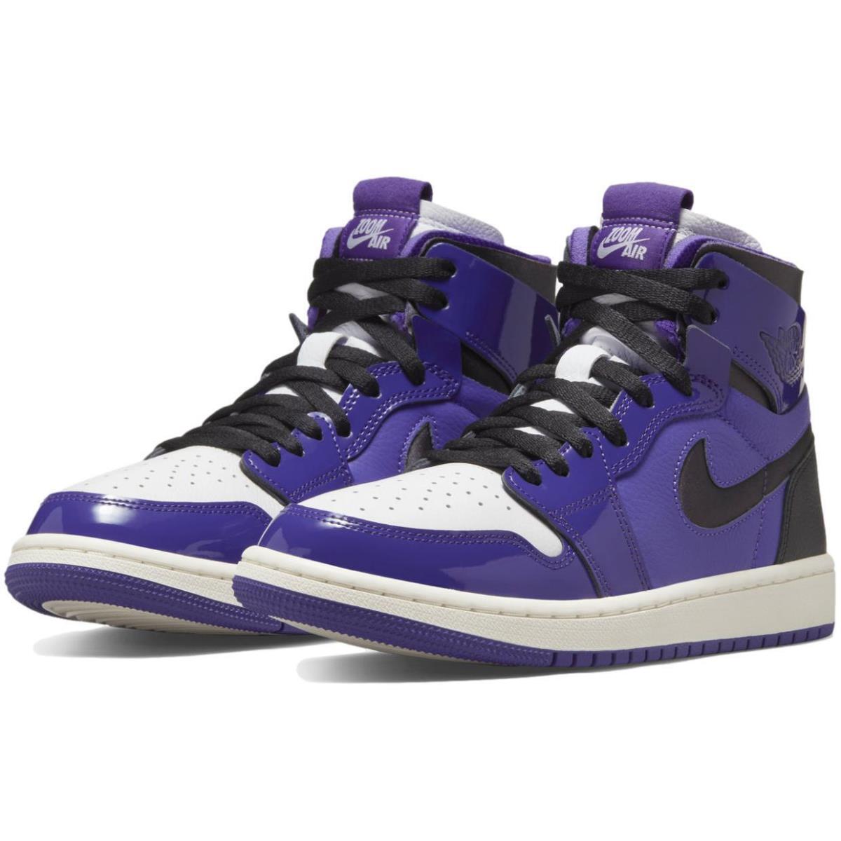 Nike Women`s Air Jordan 1 Zoom Air Cmft `court Purple Patent` Shoes CT0979-505