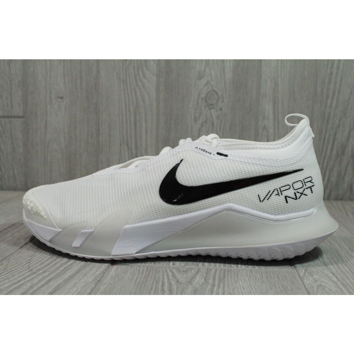 Nike Court React Vapor Nxt HC White Black Mens Tennis Shoes Size