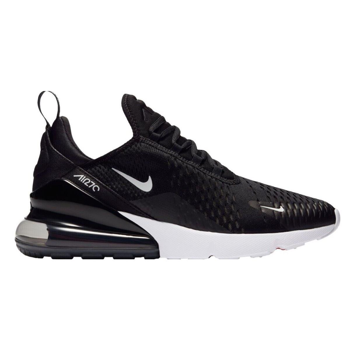 Nike Air Max 270 Men`s Running Casual Shoes US Size 8-13 All Colors Black/Anthracite/White/Solar Red