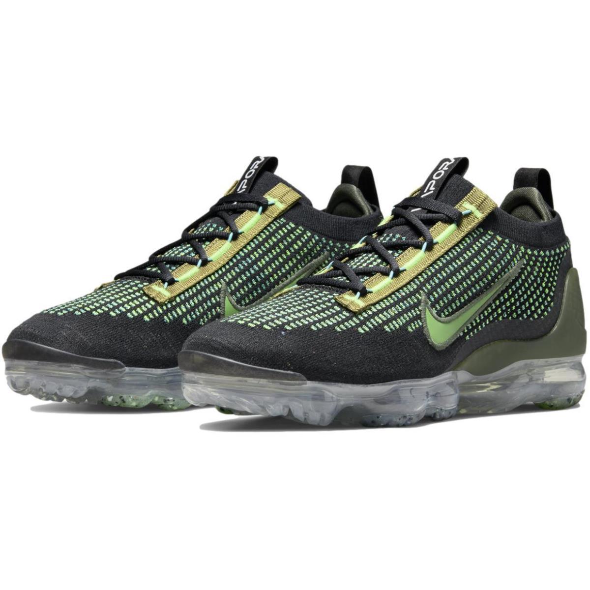 Nike Men`s Air Vapormax 2021 Flyknit `black Chlorophyll` Shoes DQ7640-001