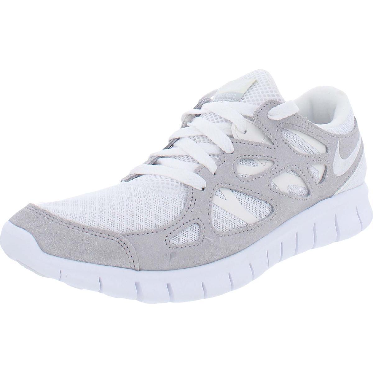 Nike Womens Suede Fitness Trainers Running Shoes Sneakers Bhfo 9239 White/Grey