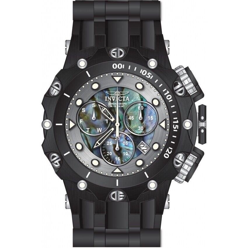 Invicta Men`s Venom Chronograph 51mm Multicolor Dial Silicone Steel Swiss Watch