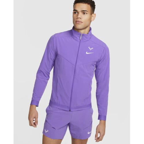 Nike Nikecourt Rafa Nadal Tennis Jacket Action Grape Men s Sz XS DD8537-542