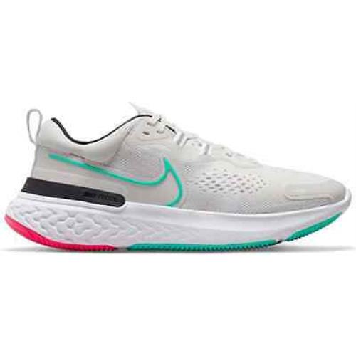 Nike Men`s React Miler 2 Running Shoes Off-white/platinum Tint 9.5 D M US