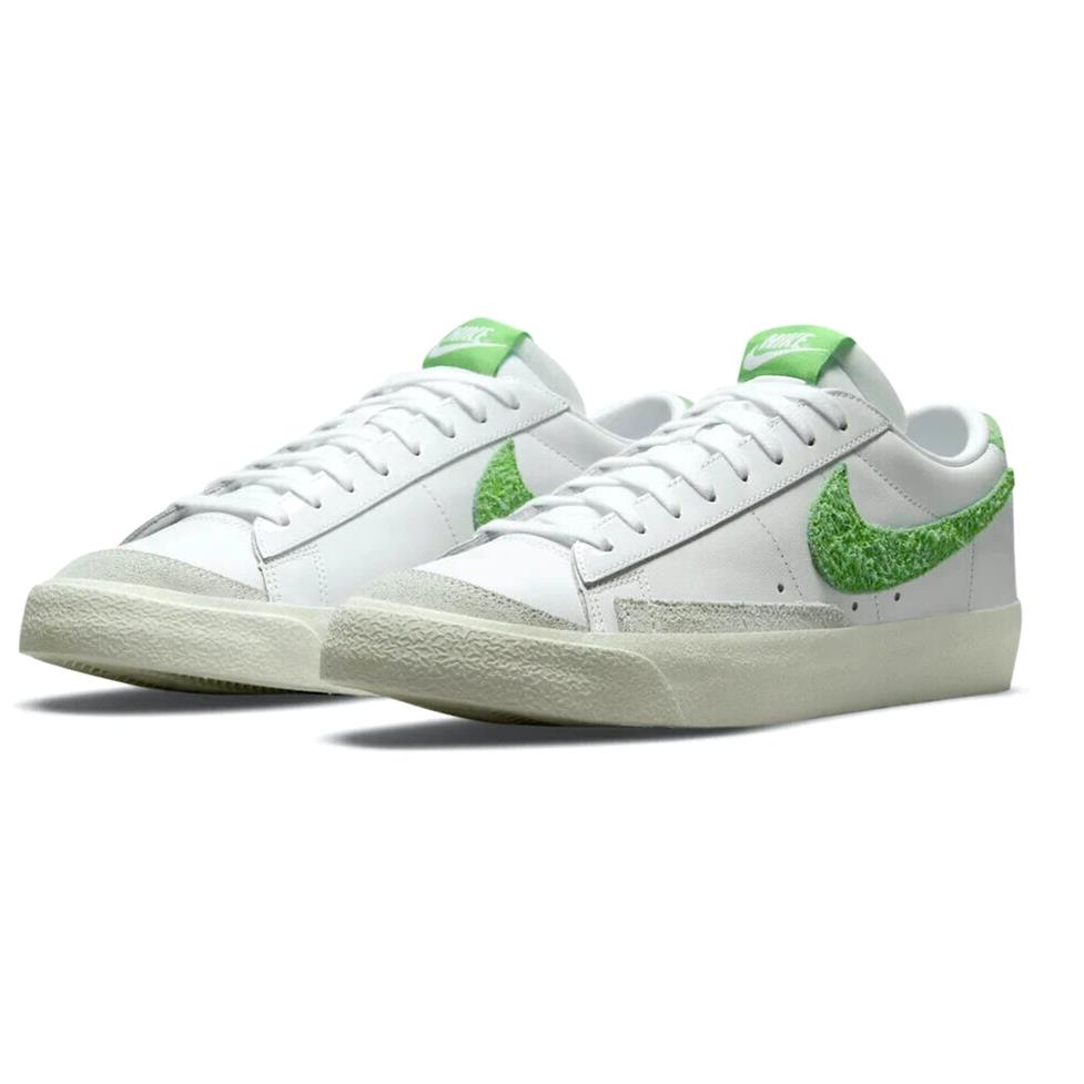 Nike Blazer Low 77 Vintage Mens Size 10 Sneaker Shoes DJ6193 100 White Green