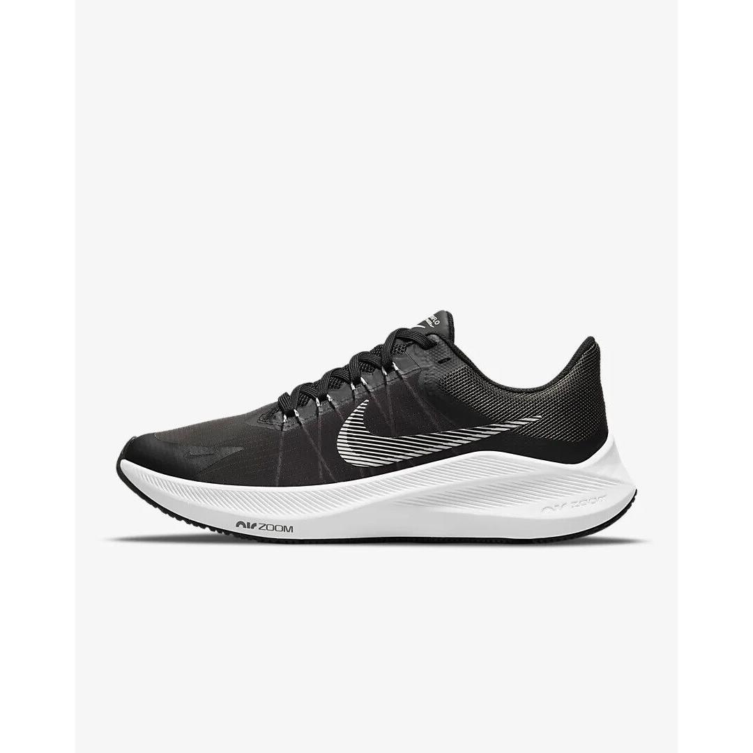 Nike Winflo 8 CW3421-005 Womens Black/smoke Grey Running Shoes Size US 12 TV1114