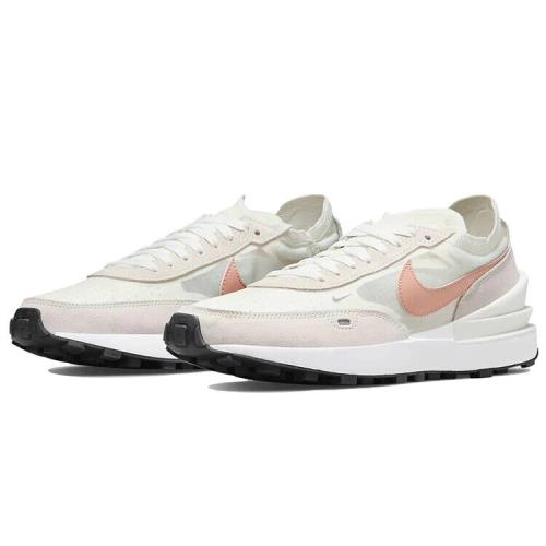 Nike Waffle One Womens Size 10 Sneaker Shoes DN4696 102 One Sail Rose Whisper - Pink