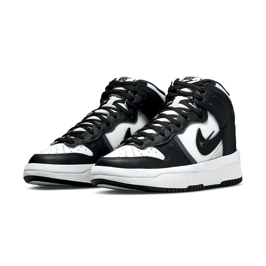 Nike Dunk High Up Womens Size 10 Sneaker Shoes DH3718 104 White Black Grey