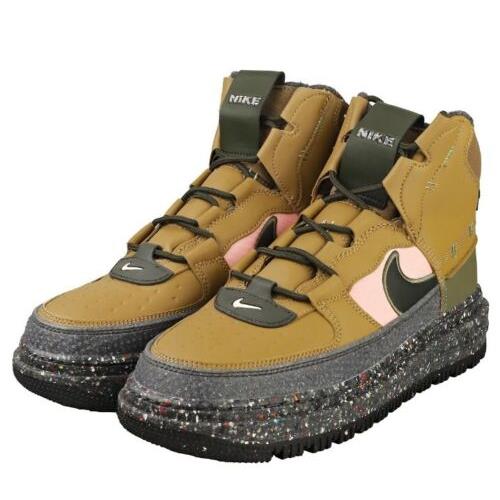 Nike Air Force 1 Boot NN Mens Size 8.5 Sneaker Shoes DD0747 300 Brown Kelp