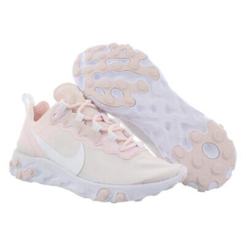 Nike React Element 55 Womens Shoes Size 8 Color: Pale Pink/white