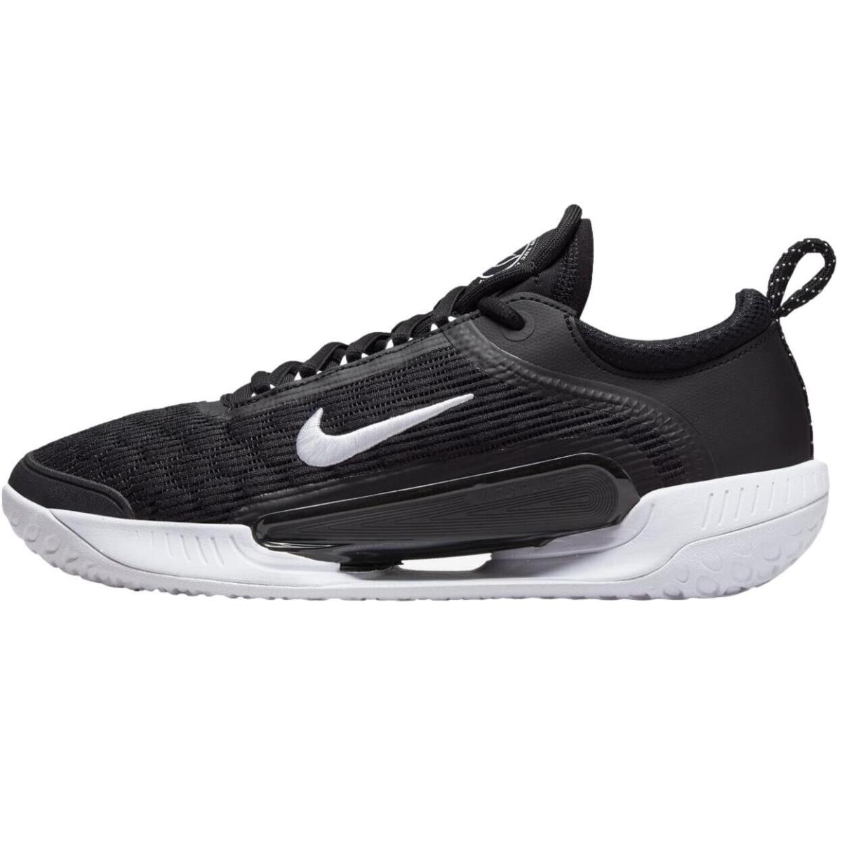 Sz 14 - Nike Men`s Nikecourt Zoom Nxt `black White` HC Tennis Shoes DH0219-010