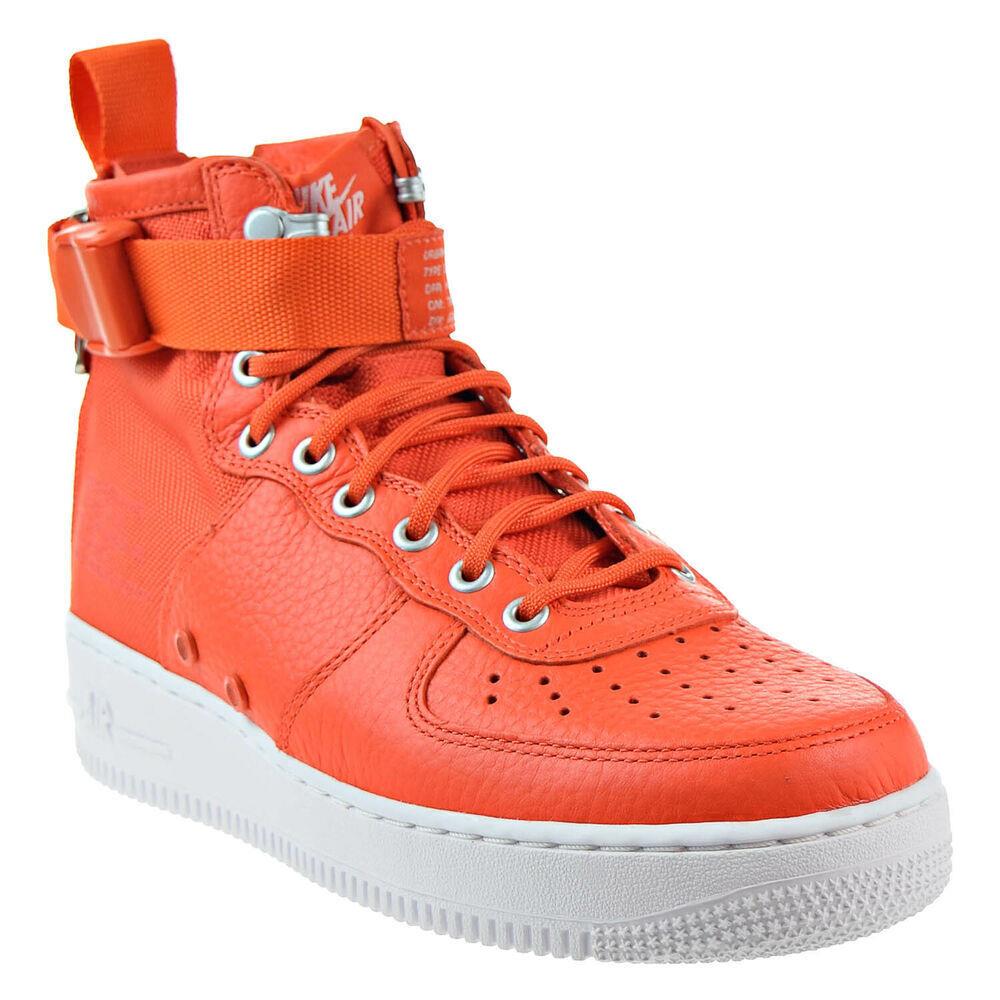 Nike SF Air Force 1 Mid Men`s Basketball Shoes Team Orange 917753-800 Size 14