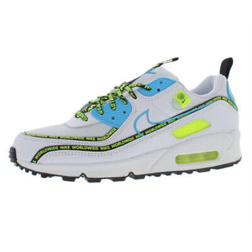 Nike Air Max 90 Se Unisex Shoes Size 10.5 Color: White/aqua/volt