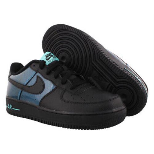 Nike Air Force 1 Se Gs Girls Shoes Size 6.5 Color: Black/black/blue Hero