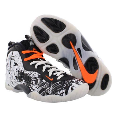Nike Little Posite One Boys Shoes Size 5.5 Color: Black/total Orange/white