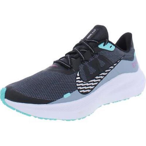 Nike Womens Gray Fitness Running Shoes Sneakers 10 Medium B M Bhfo 5469