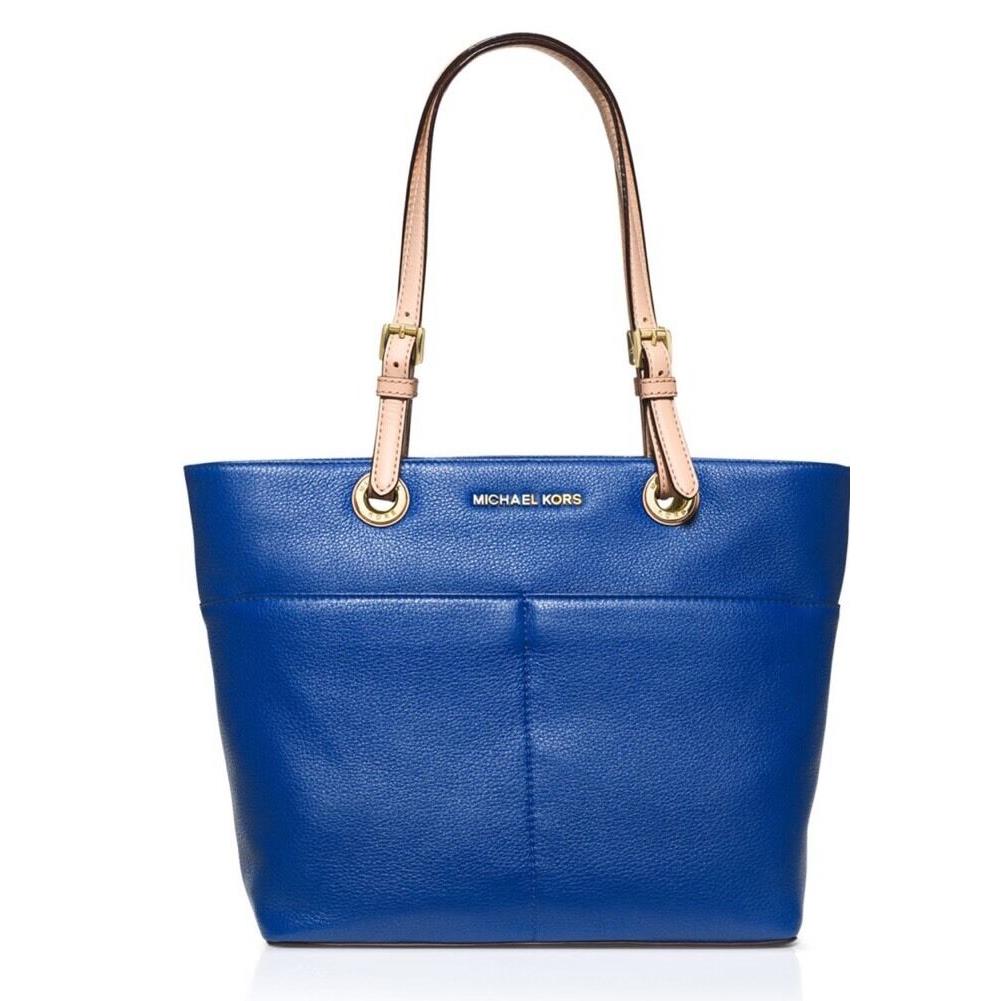 Michael Kors Tote Soft Eletric Blue Pocket Size MD Handbag General Leather