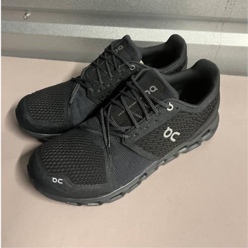 On-running On Running Men`s Black Shadow Cloudstratus Running Athletic Shoes Size US 11.5