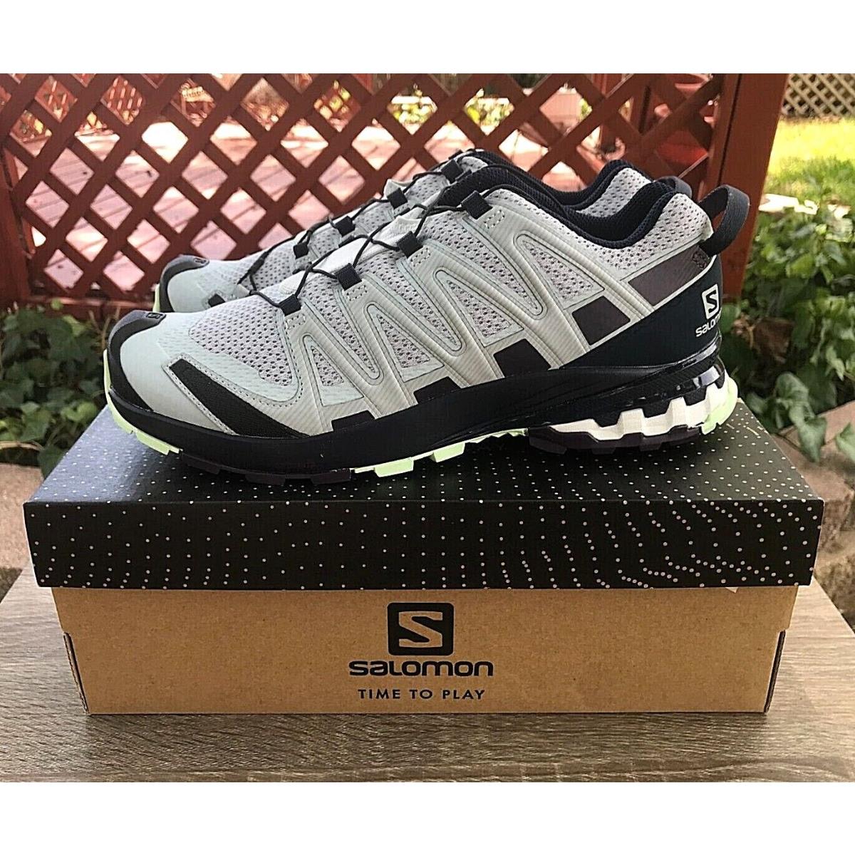Salomon Women Size 9.5 Sneaker XA Pro 3D V8 Trail Shoe Pearl Blue Grape Hiking