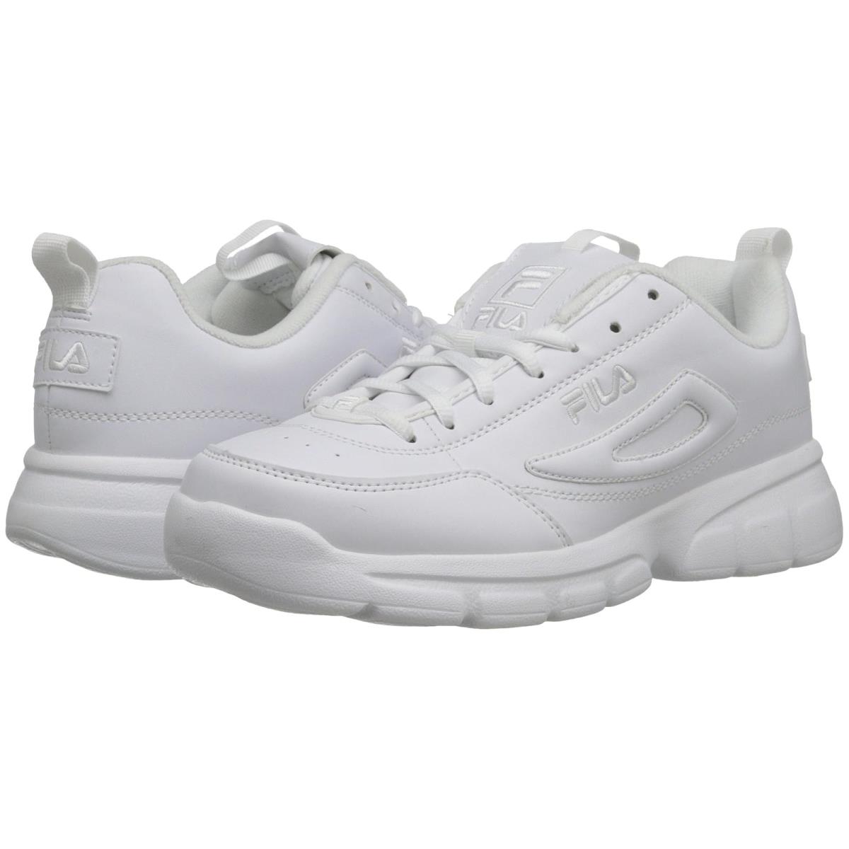 Man`s Sneakers Athletic Shoes Fila Disruptor Se Triple White
