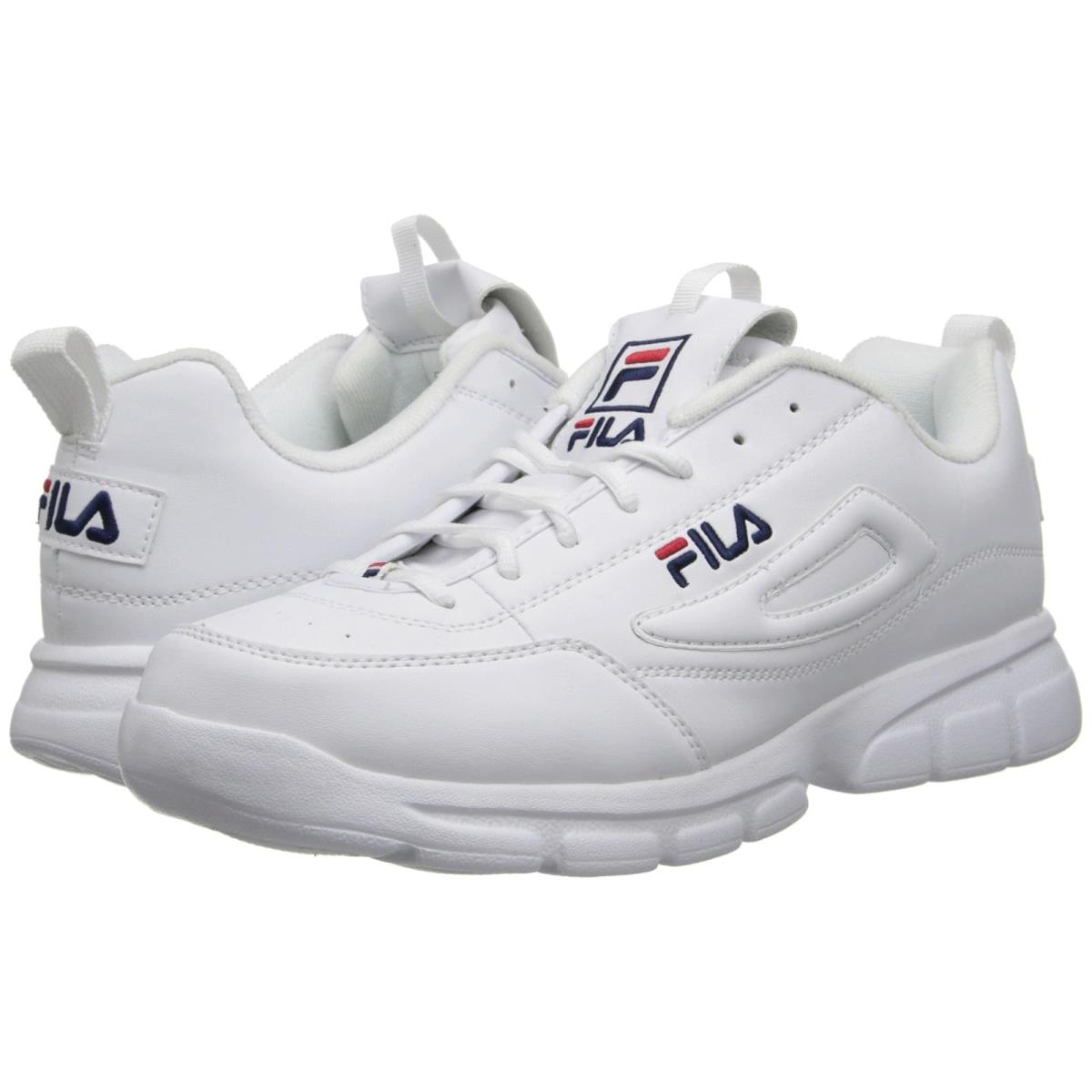 Man`s Sneakers Athletic Shoes Fila Disruptor Se White/Fila Navy/Fila Red