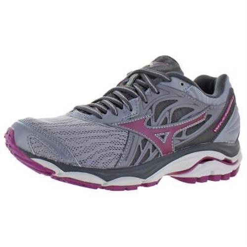 Mizuno Womens Wave Inspire 14 Gray Sport Running Shoes 7 Medium B M Bhfo 9910