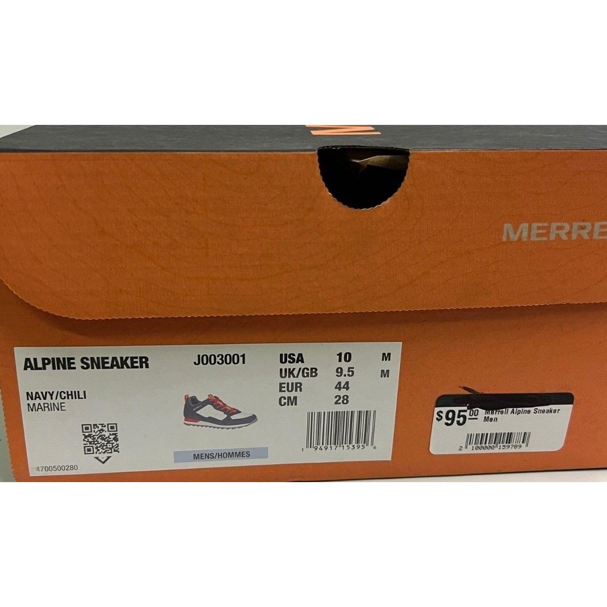Merrell shoes Alpine Sneakers - Navy,White,Red 5