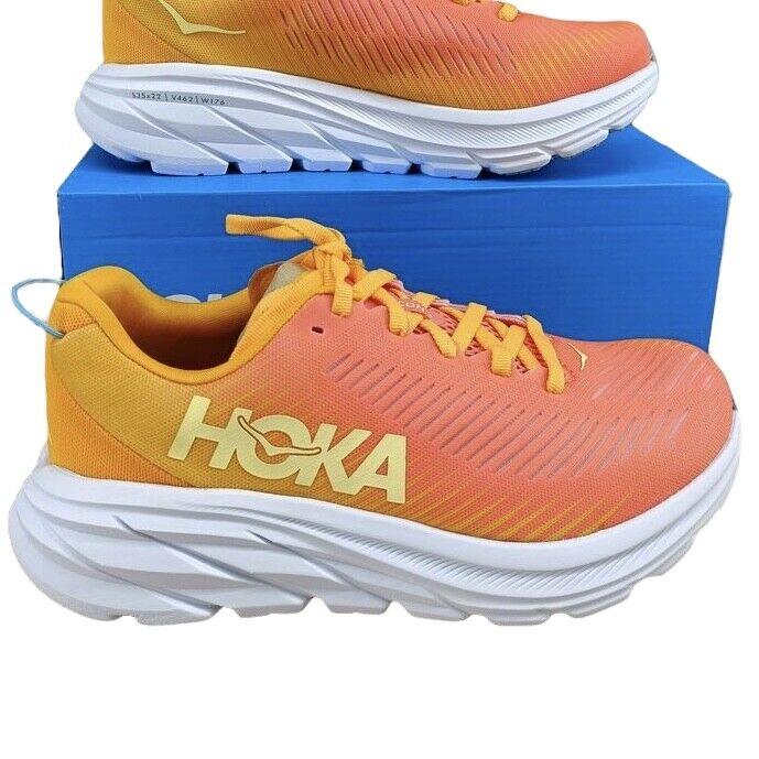 Hoka One One Rincon 3 Women`s Running Shoes s 5-12 Camellia / Radiant Yellow