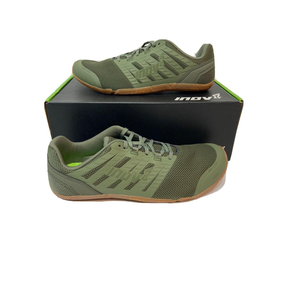 Inov-8 Men`s Bare-xf 210 V3 Shoes Size 12 Olive Gum Sneaker EU 45.5 Athletic