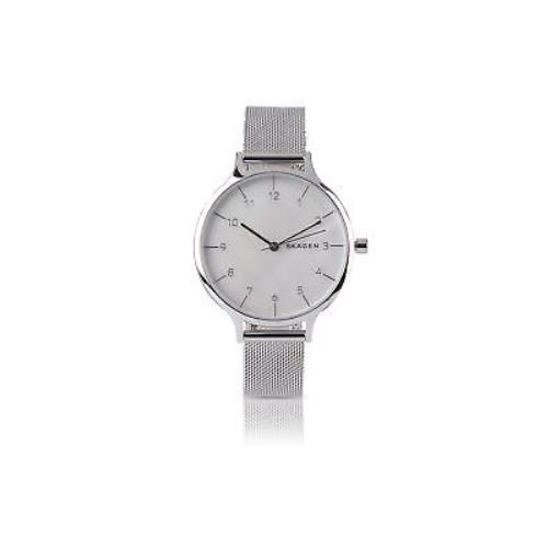 Skagen Womens Anita SKW2701 White Mother of Pearl Dial Silver Watch
