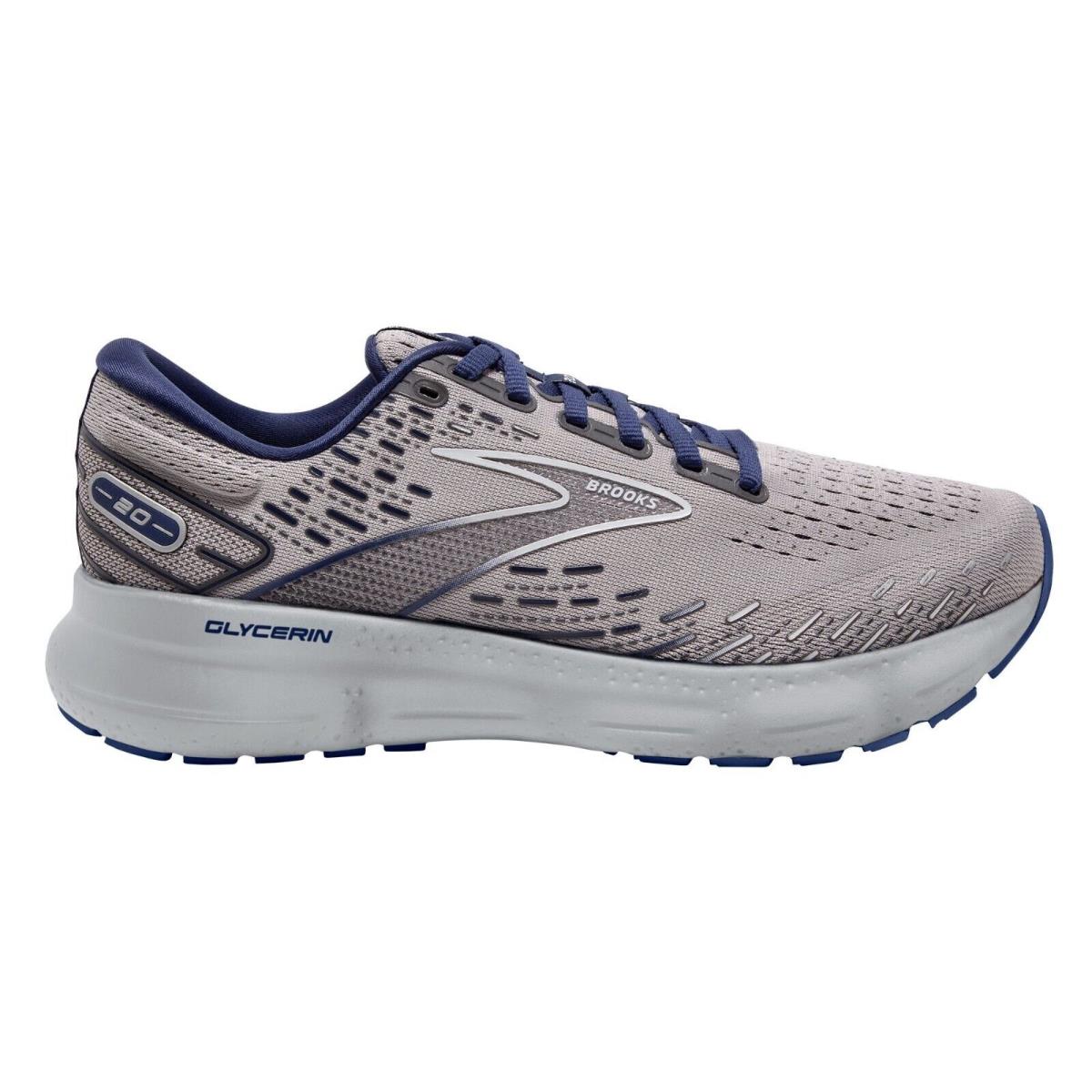 Brooks Glycerin 20 Men`s Running Shoes All Colors Sizes 7-15 Alloy / Grey / Navy