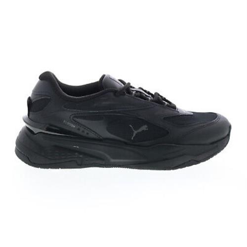 Puma Rs-fast Triple 38205901 Mens Black Leather Lifestyle Sneakers Shoes