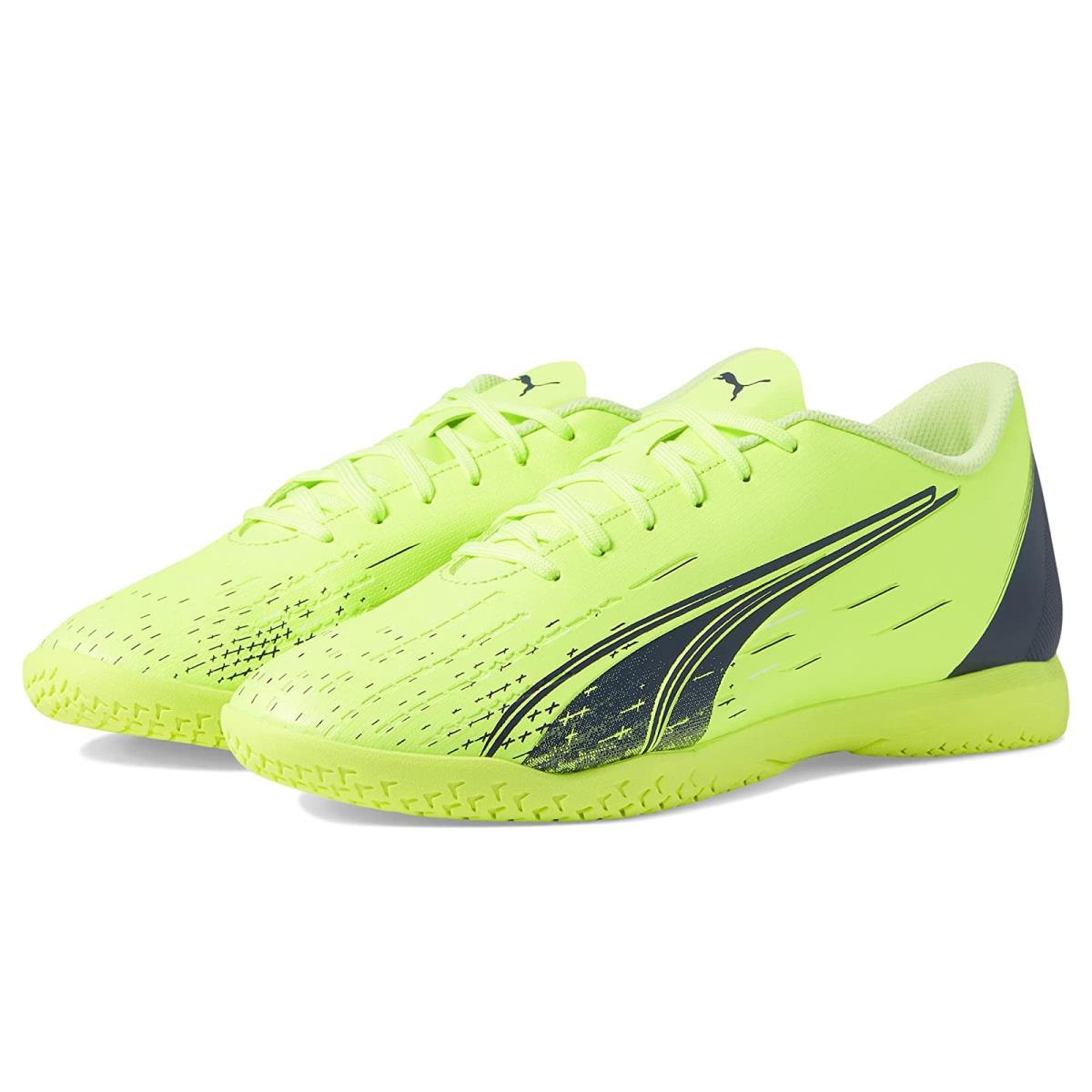 Man`s Sneakers Athletic Shoes Puma Ultra Play Indoor Training Fizzy Light/Parisian Night/Blue Glimmer