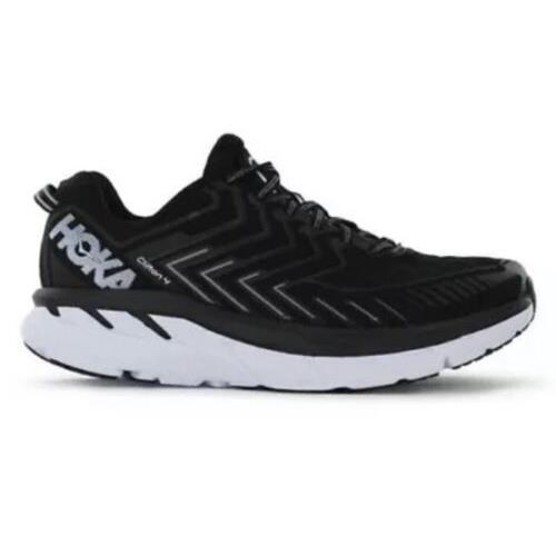 Hoka One One Clifton 4 Women s Running Shoes 1016723 US Size 11 Black White