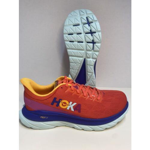 Hoka One One Mach 4 Shoes 10 Fiesta Bluing Running Sneaker