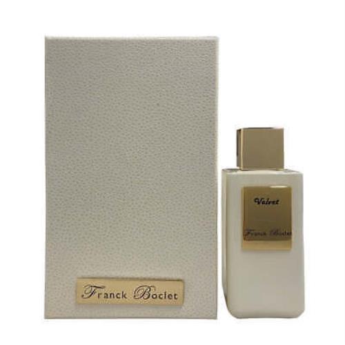 Velvet by Franck Boclet Perfume For Unisex Edp 3.3 / 3.4 oz