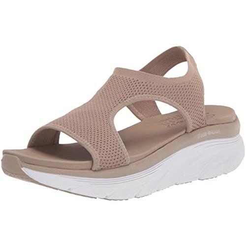 Skechers Women`s Relaxed Fit D`lux Walker Retro Su - Choose Sz/col Taupe