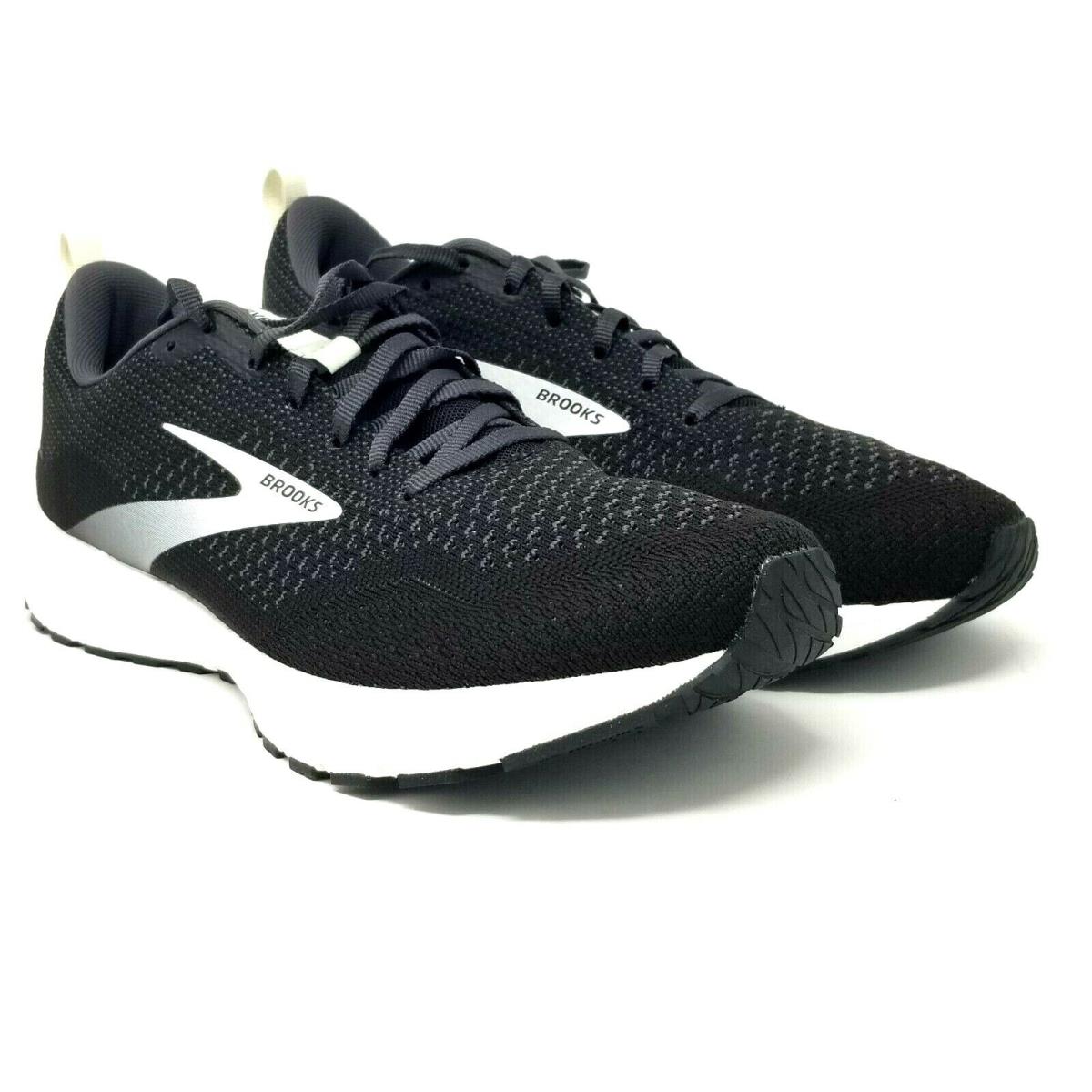 Brooks Revel 4 Hybrid Running Shoes Black Oyster Silver Men`s 10.5 EU 44.5 T316
