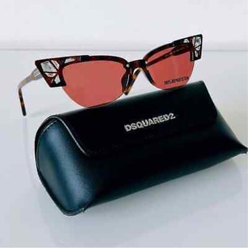 DSQUARED2 Sunglasses Bella DQ0341 52S with Crystals Cat Eye Frame