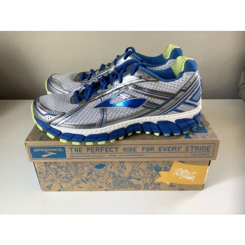 Brooks Adrenaline Gts 15 Women`s Running Shoes - Gray/blue - Sz 9.5 D Wide