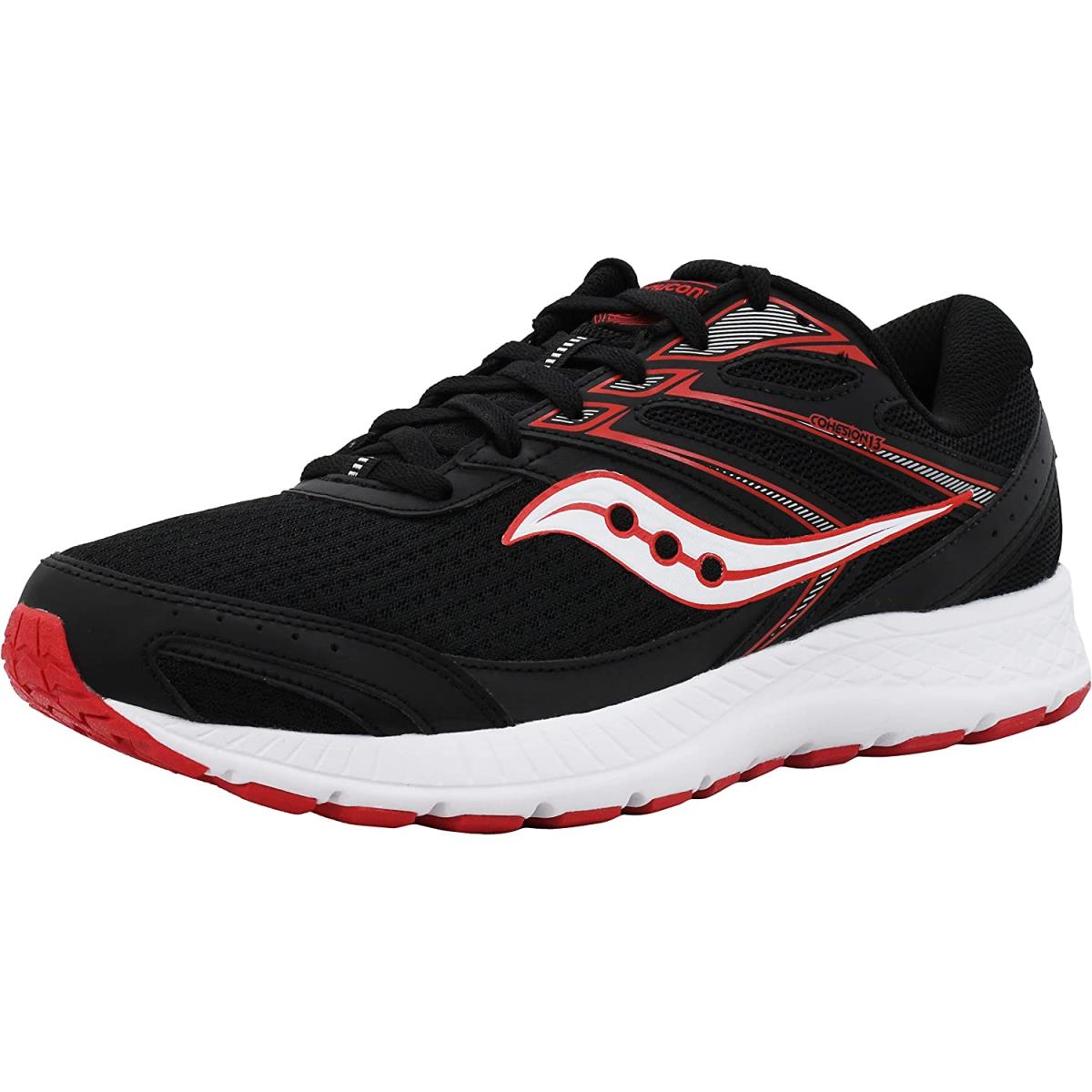 Saucony Men`s Cohesion 13 Running Shoe Black/Red