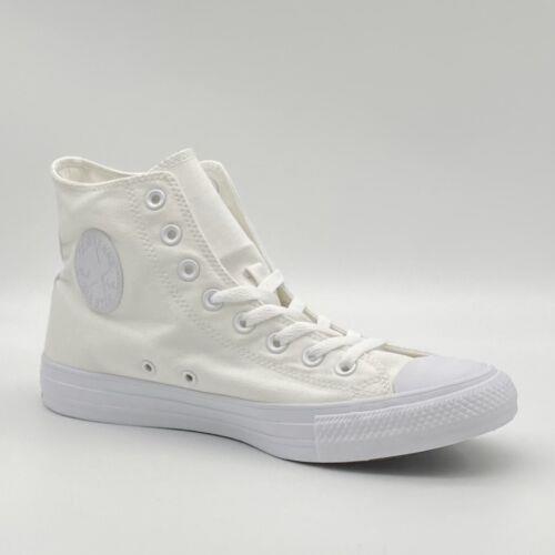 Converse Chuck Taylor All Star White High Tops - Men`s Shoes 1U646 Size 8.5