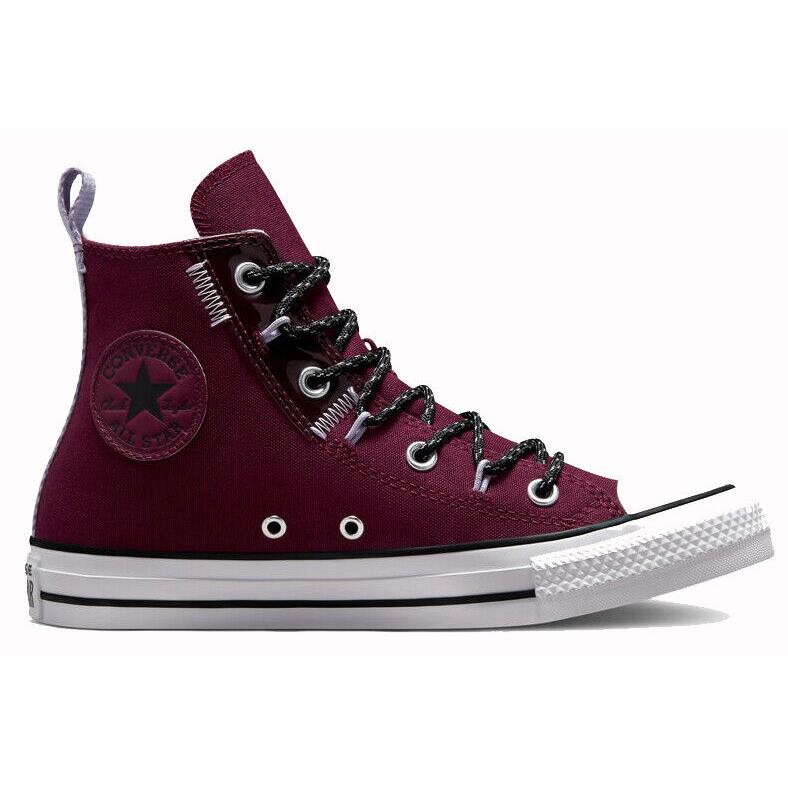 Converse Men`s Chuck Taylor Limited Edition Stitch Craft High Top Canvas Shoes Dark Beetroot/Black/Moonstone
