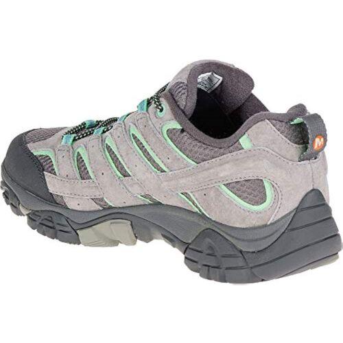 Merrell Women`s Moab 2 Waterproof Hiking Shoe Drizzle/mint 7 US