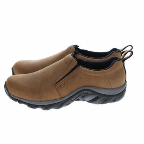 Merrell Jungle Moc Slip On Shoe J60831 Brown Nubuck Leather Men`s 10