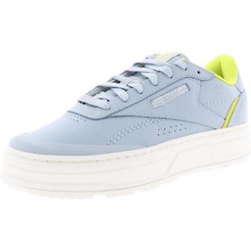 Reebok Womens Club C Double Geo Blue Athletic and Training Shoes Bhfo 8927