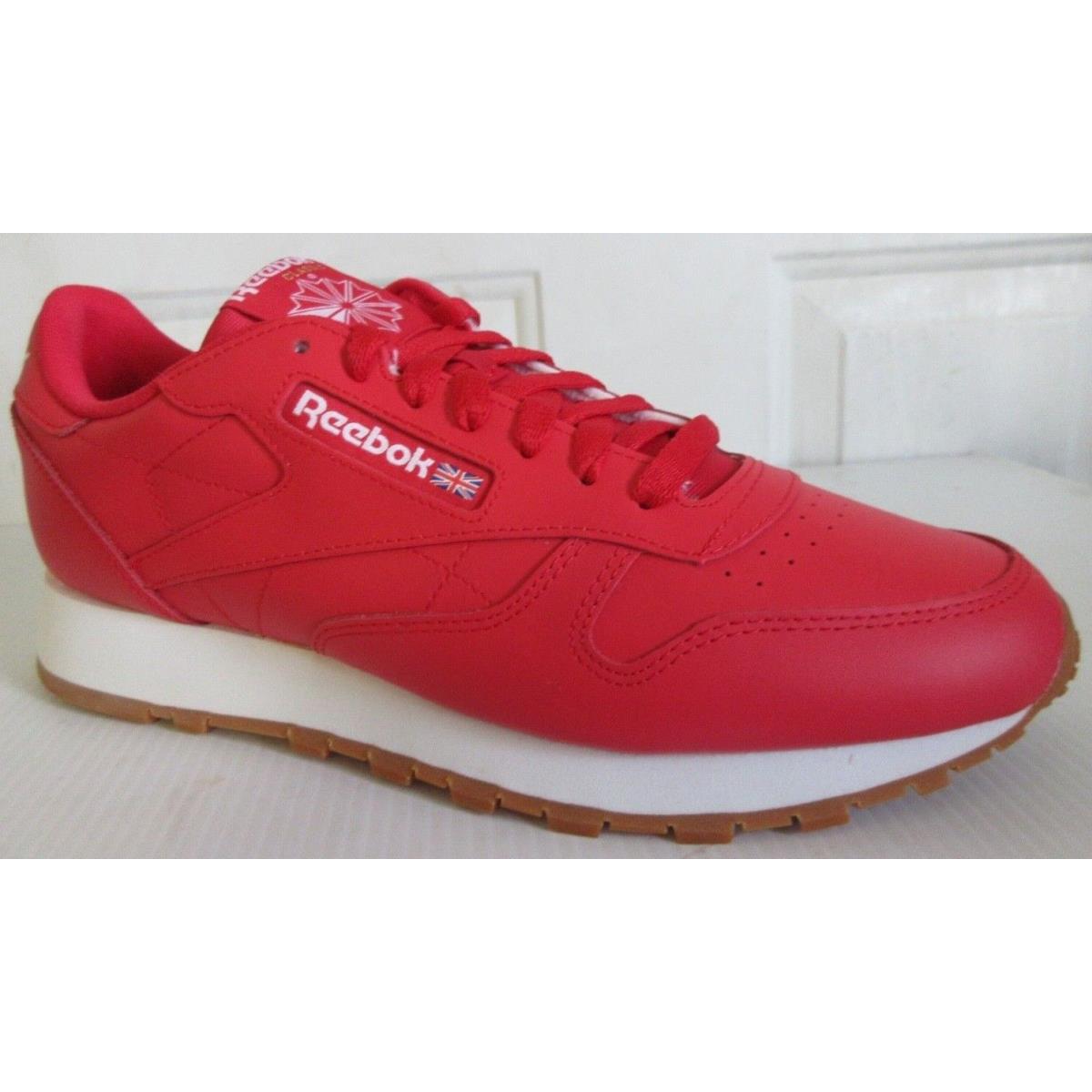 Reebok GY3601 Men`s Red Classic Leather Running/course A Pied Shoes Size 10