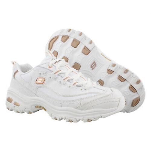 Skechers D`lites Fresh Start Womens Shoes Size 5.5 Color: White Rose Gold